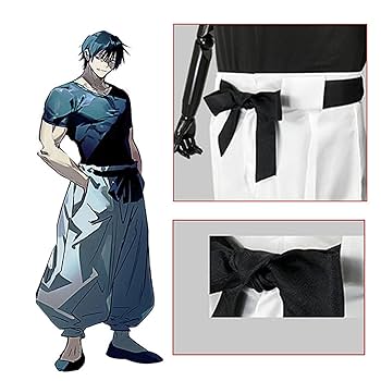 呪術廻戦　伏黒　コスプレ　衣装　ウィッグ　フルセット　一式 Amazon.co.jp: [Acosdary] 呪術廻戦 伏黒甚爾 コスプレ衣装